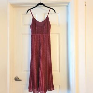 Whistles Pink Sparkle Regina Dress sz 0